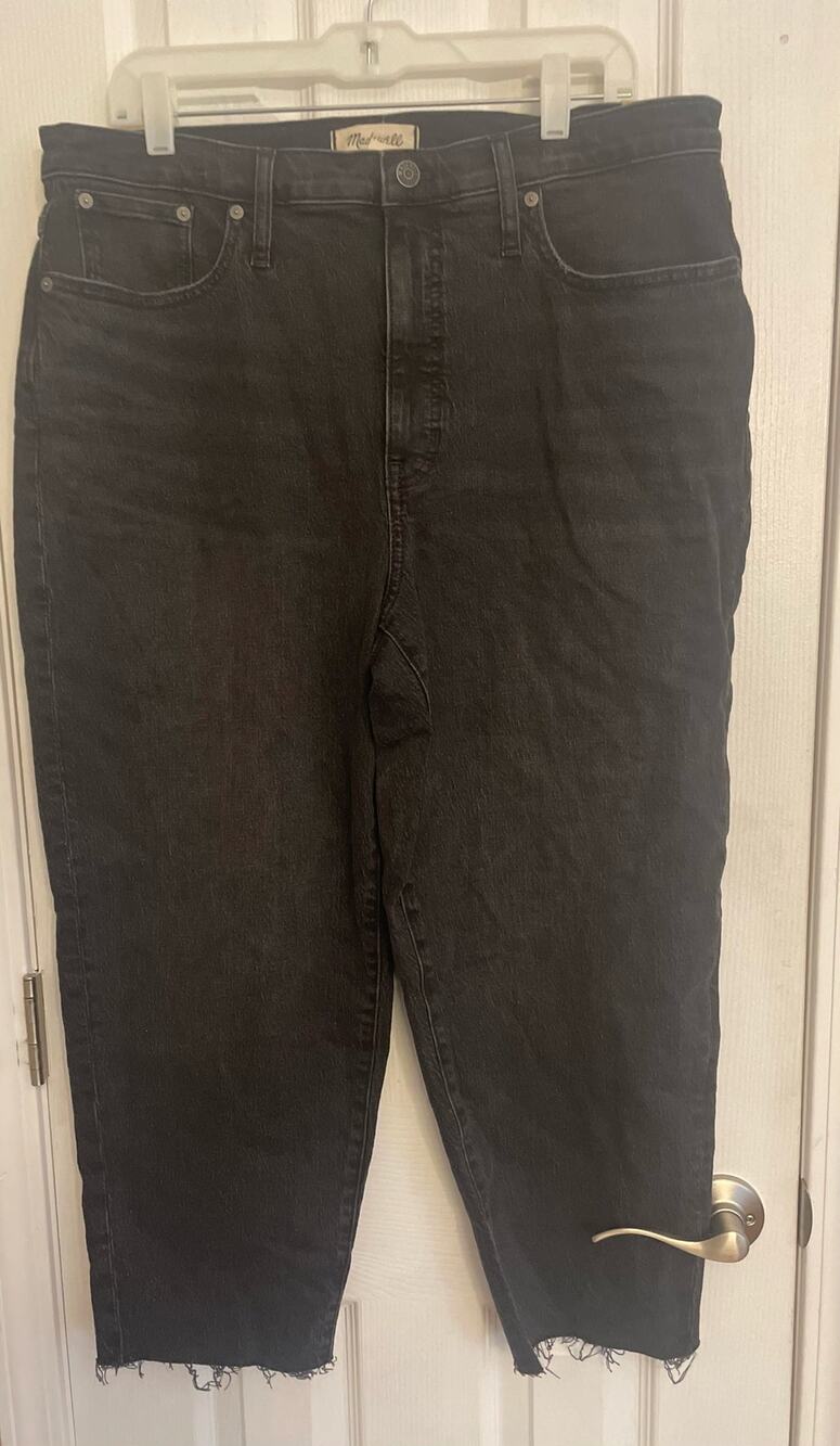 Madewell Balloon Noll wash Jeans w/Magic Pockets and Raw Hem, A41
